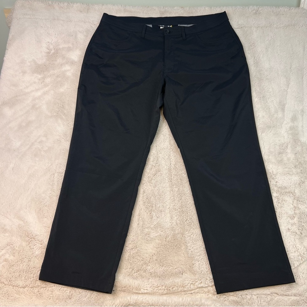 Under Armour Pants Mens 42x30 Black Golf Chino Performance Stretch Straight Leg
